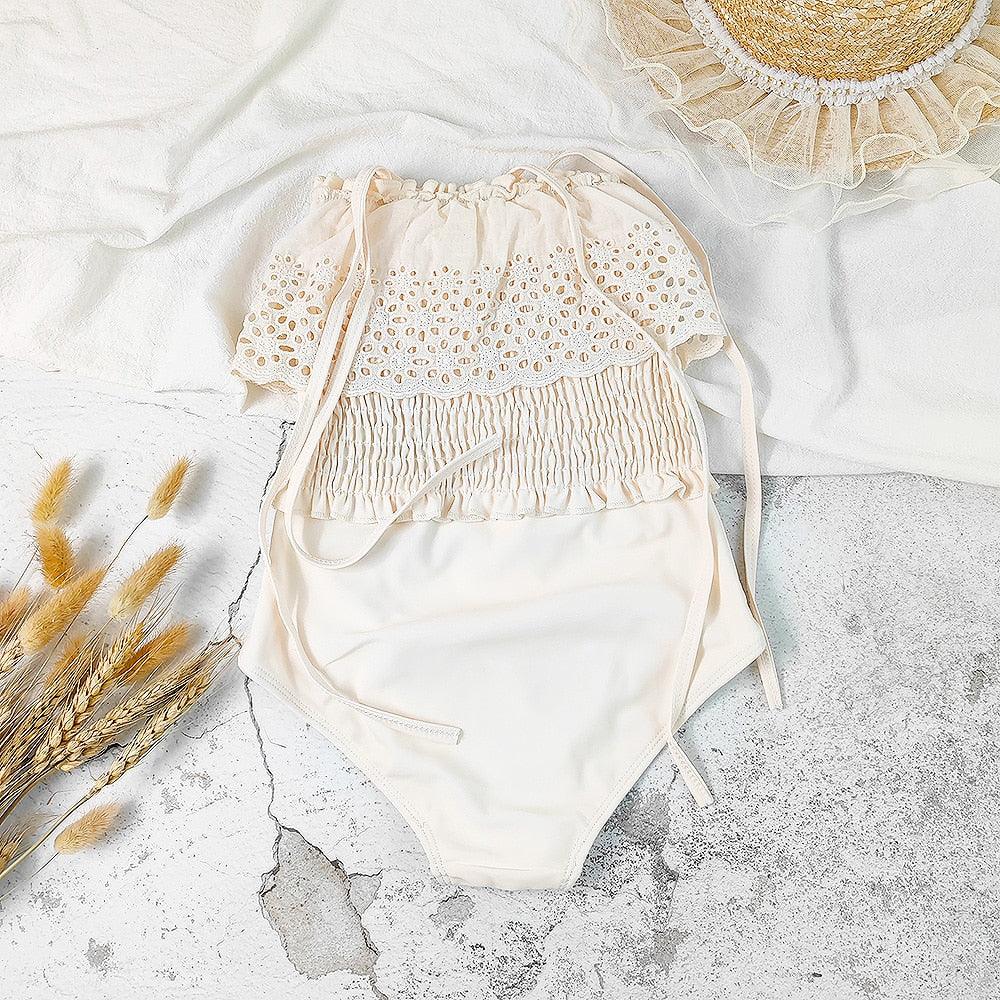 Ruffle Floral Swimsuit - Belle Baby