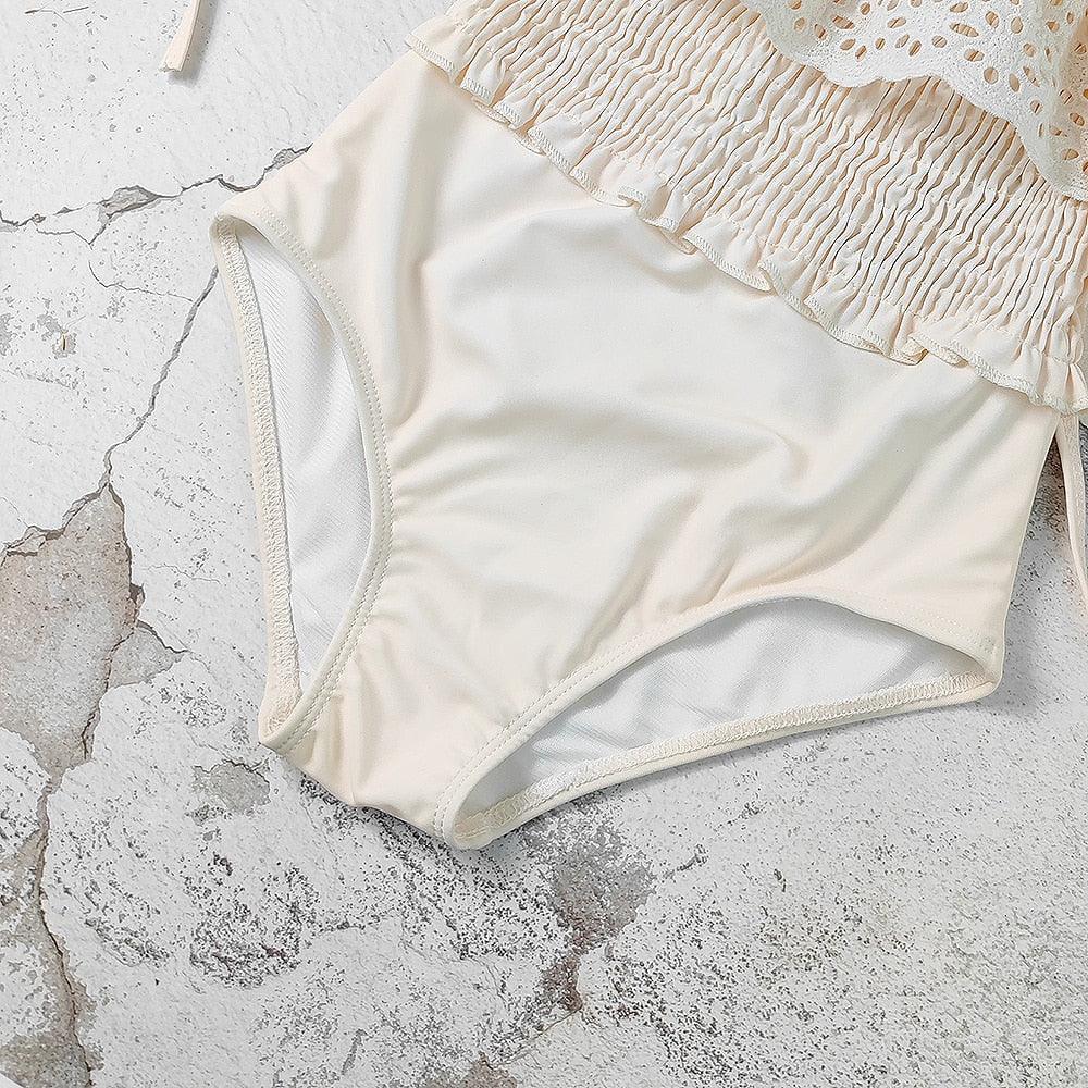 Ruffle Floral Swimsuit - Belle Baby
