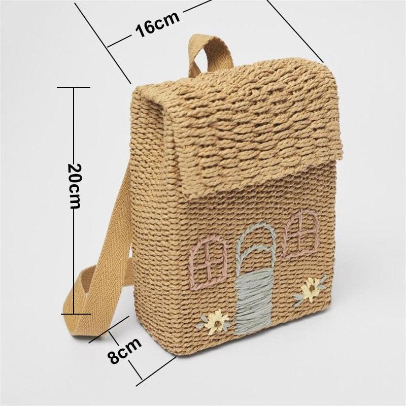 Straw Woven Backpack - Belle Baby