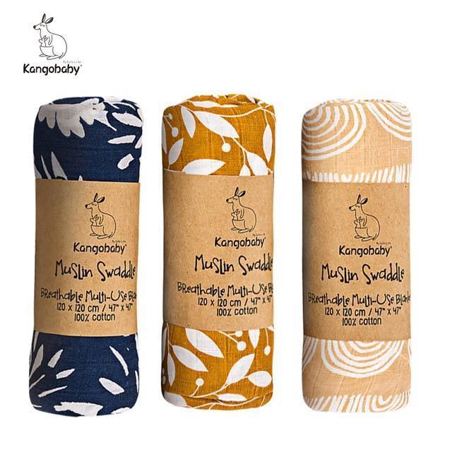 Three Funky Swaddle Blankets - Belle Baby