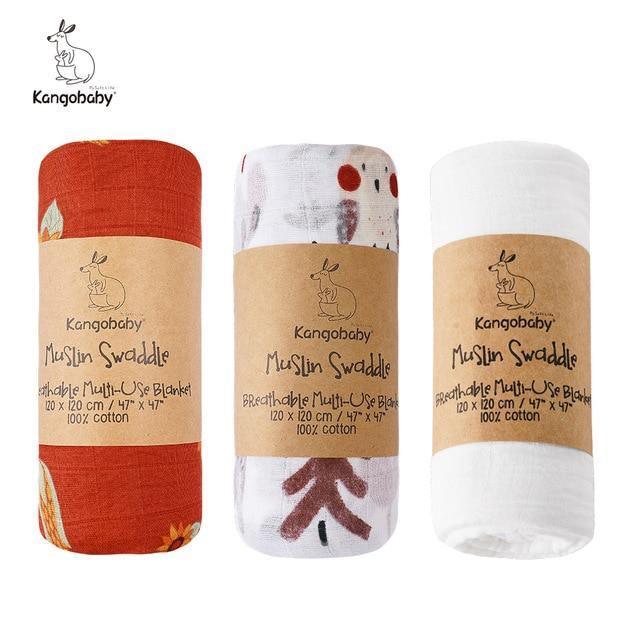 Three Funky Swaddle Blankets - Belle Baby