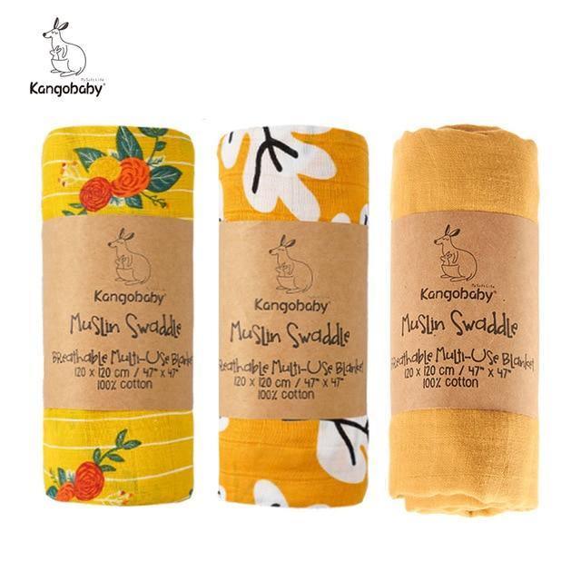 Three Funky Swaddle Blankets - Belle Baby