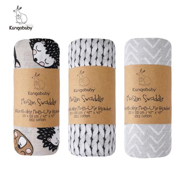 Three Funky Swaddle Blankets - Belle Baby