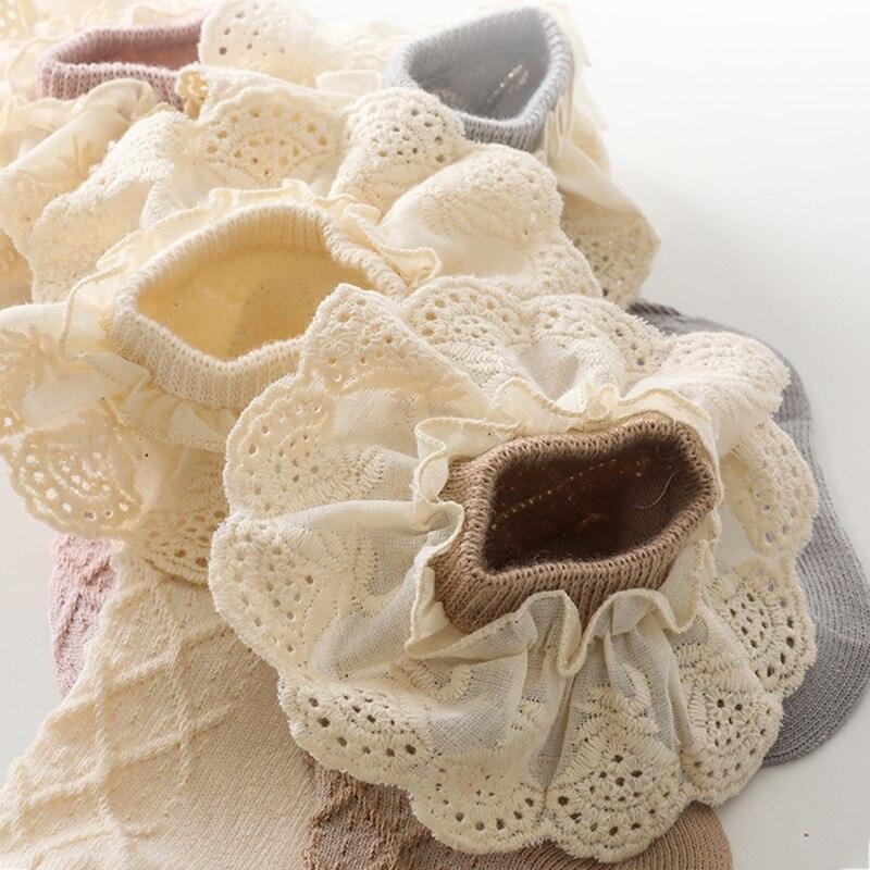 Vintage Frilled Lace Socks (two pairs) - Belle Baby
