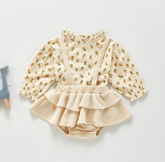 Vintage Shirt & Romper Set - Belle Baby