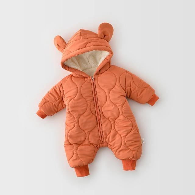 Winter Hooded Bear Jumpsuit - Belle Baby