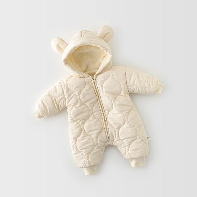 Winter Hooded Bear Jumpsuit - Belle Baby