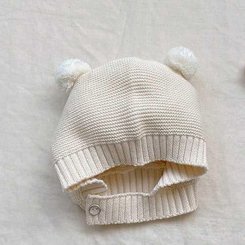 Knitted Bodysuit and Teddy Hat Set