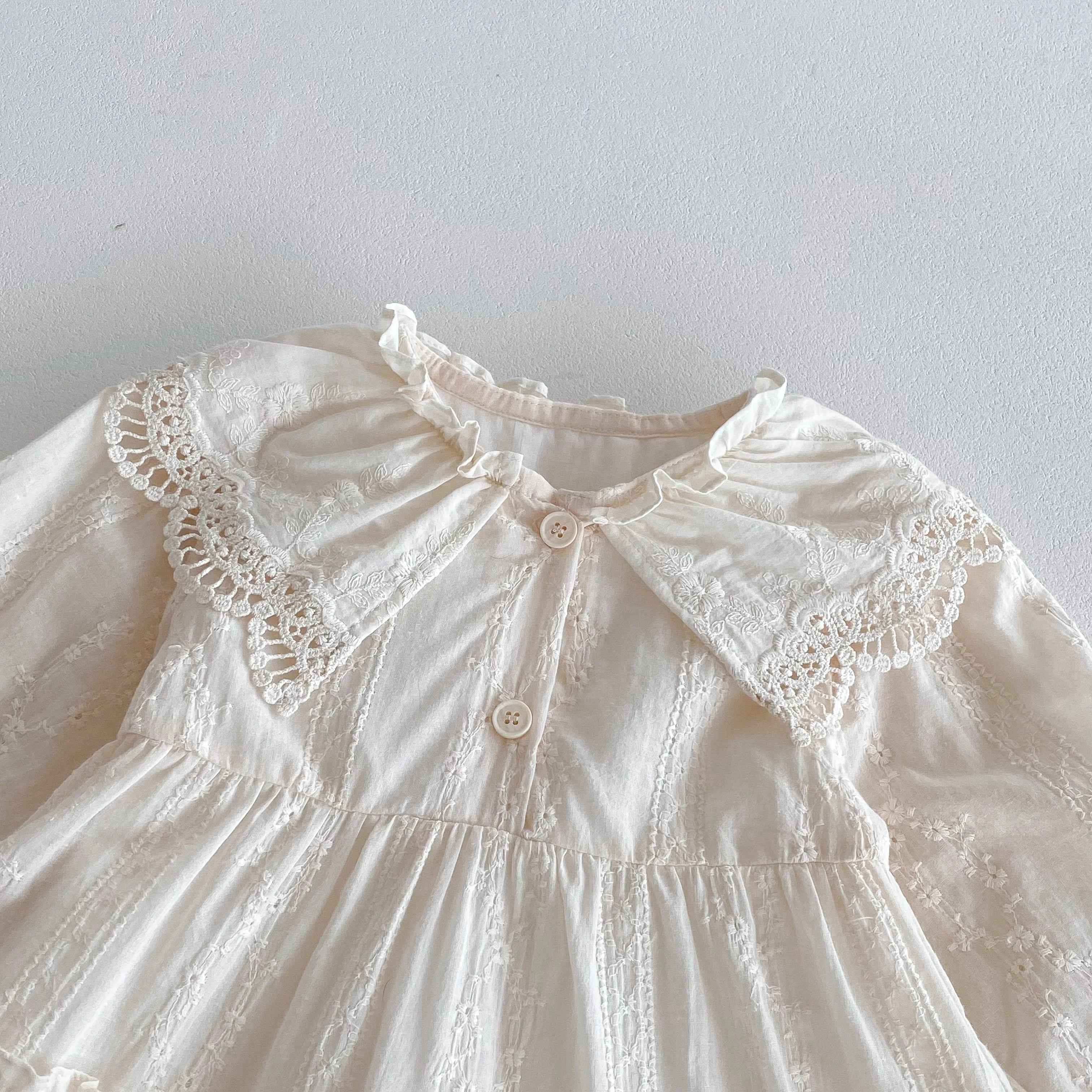 Pretty Lace Collar Dress