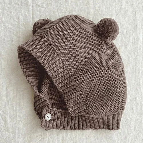 Knitted Bodysuit and Teddy Hat Set