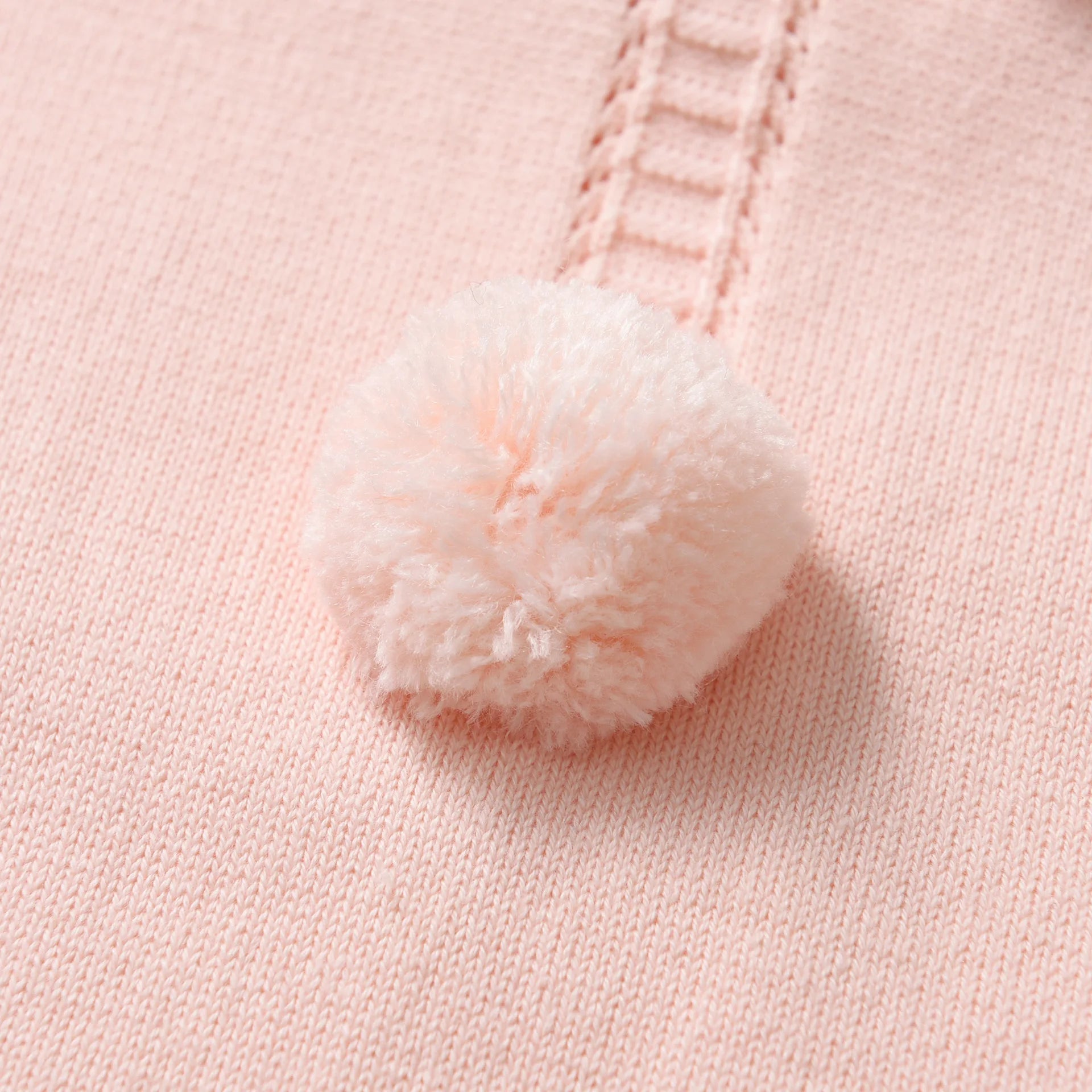 Knitted Baby Pompom Romper