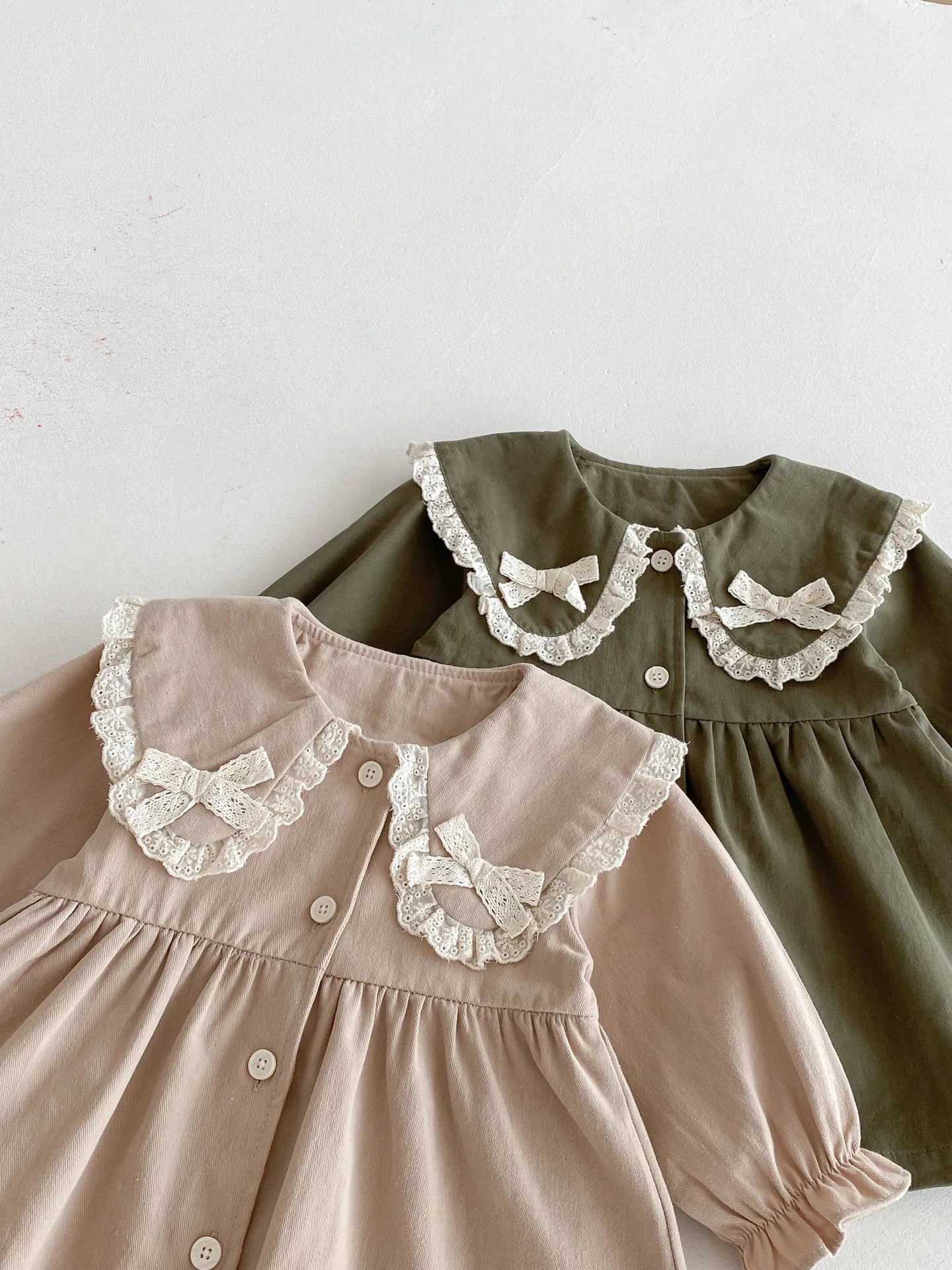 Bow Lace Collar Dress
