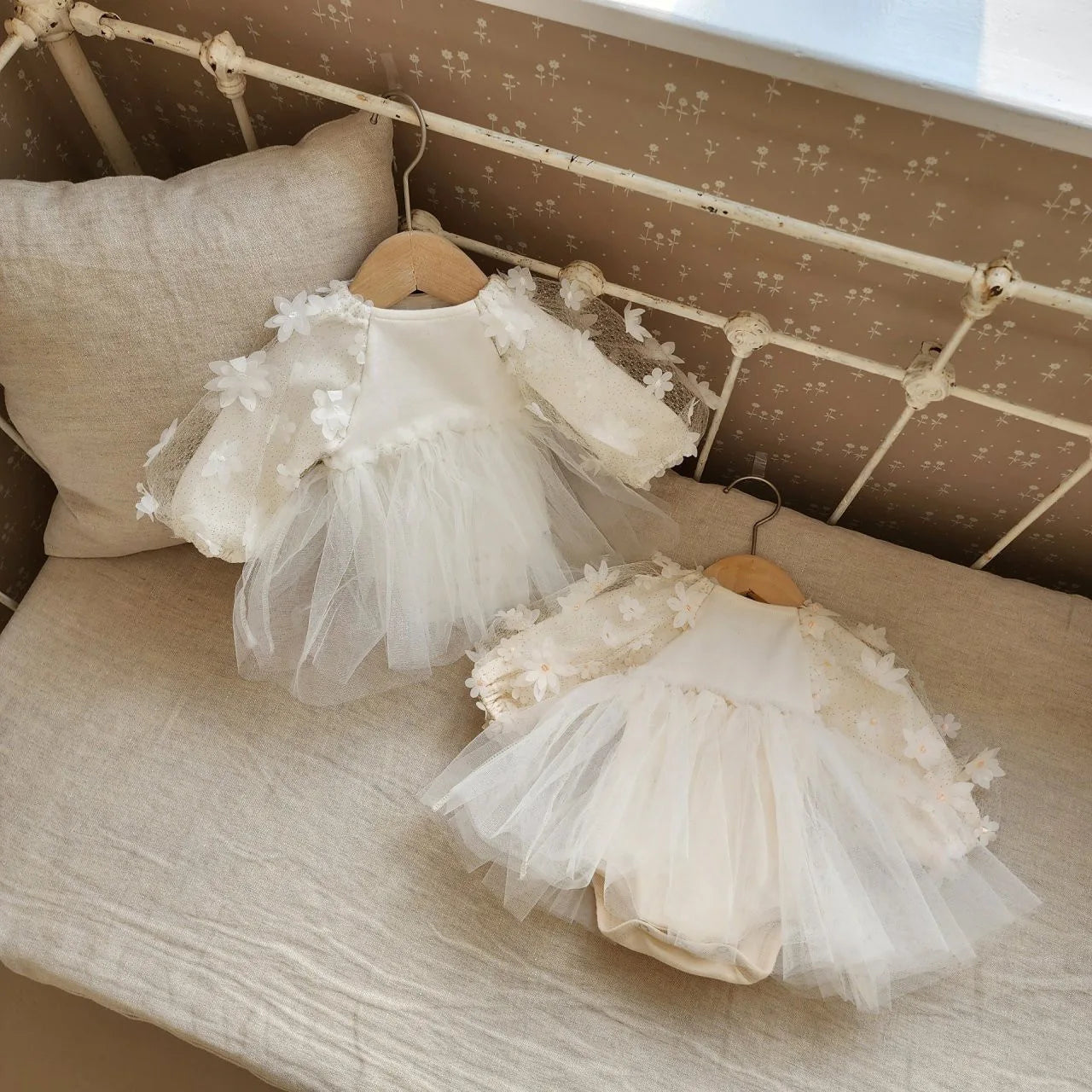Baby Floral Tulle Romper Dress