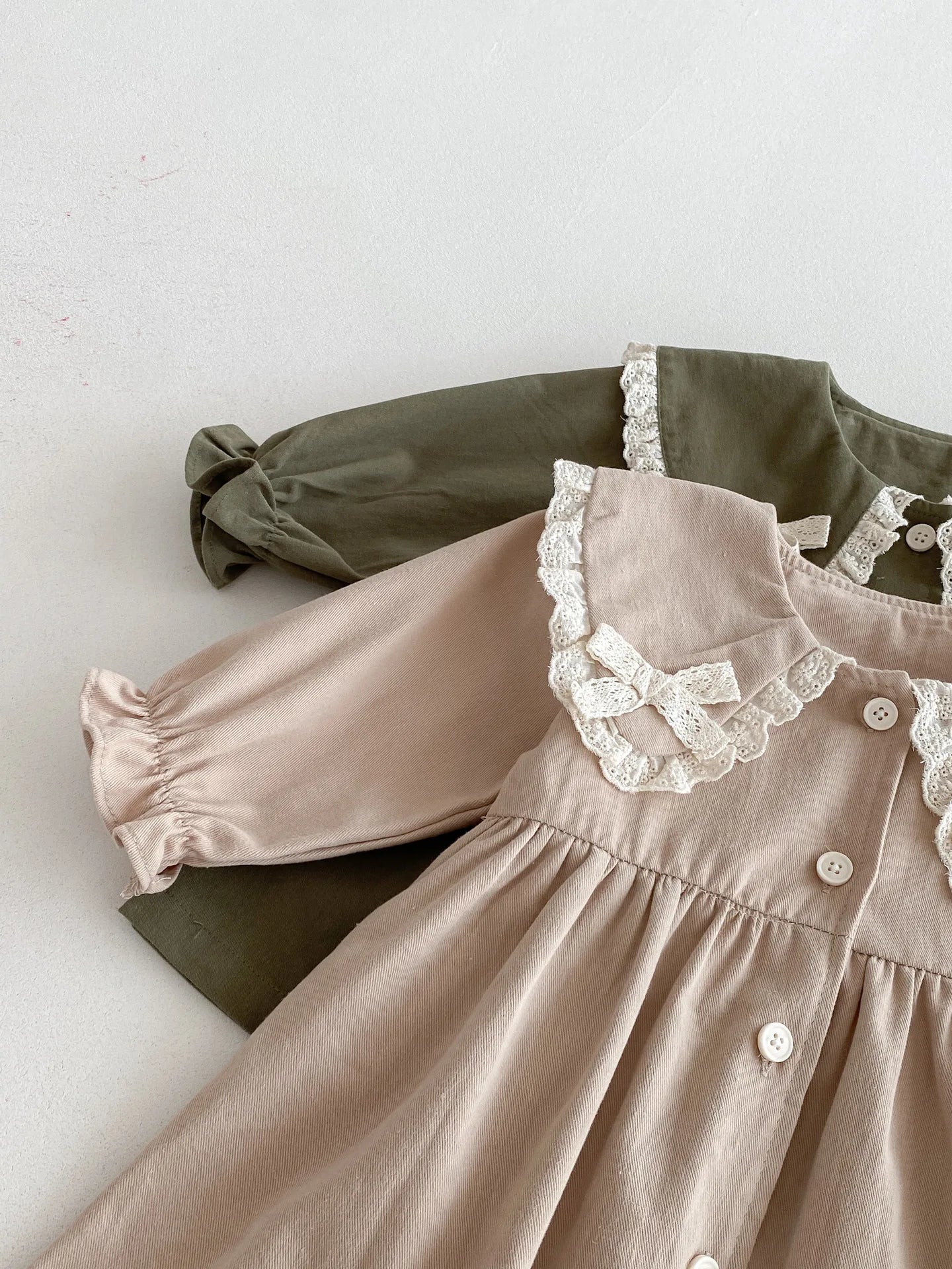 Bow Lace Collar Dress