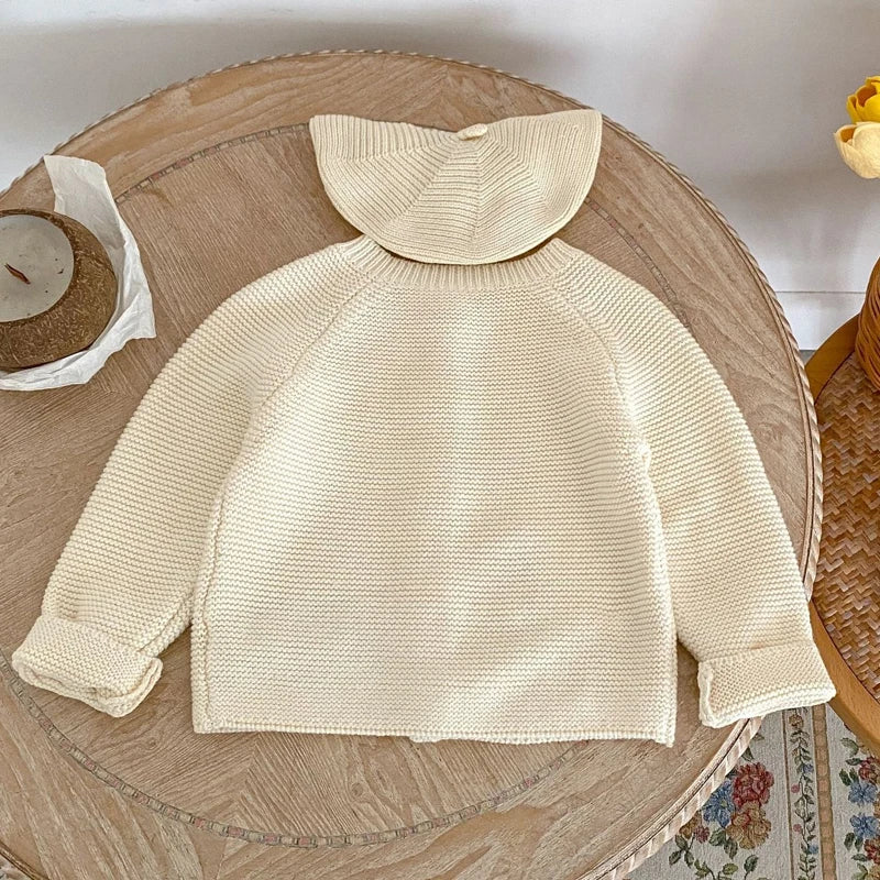 Knitted Baby Safari Cardigan