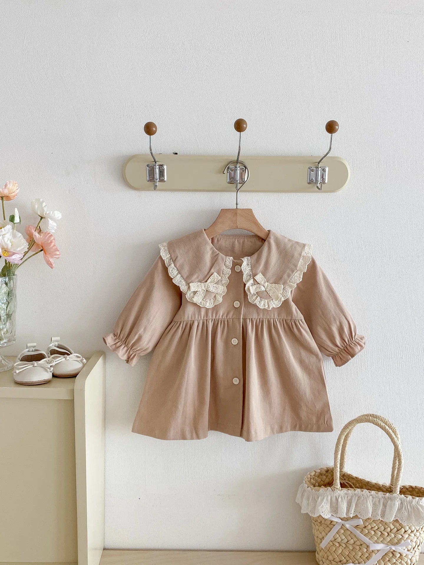 Bow Lace Collar Dress