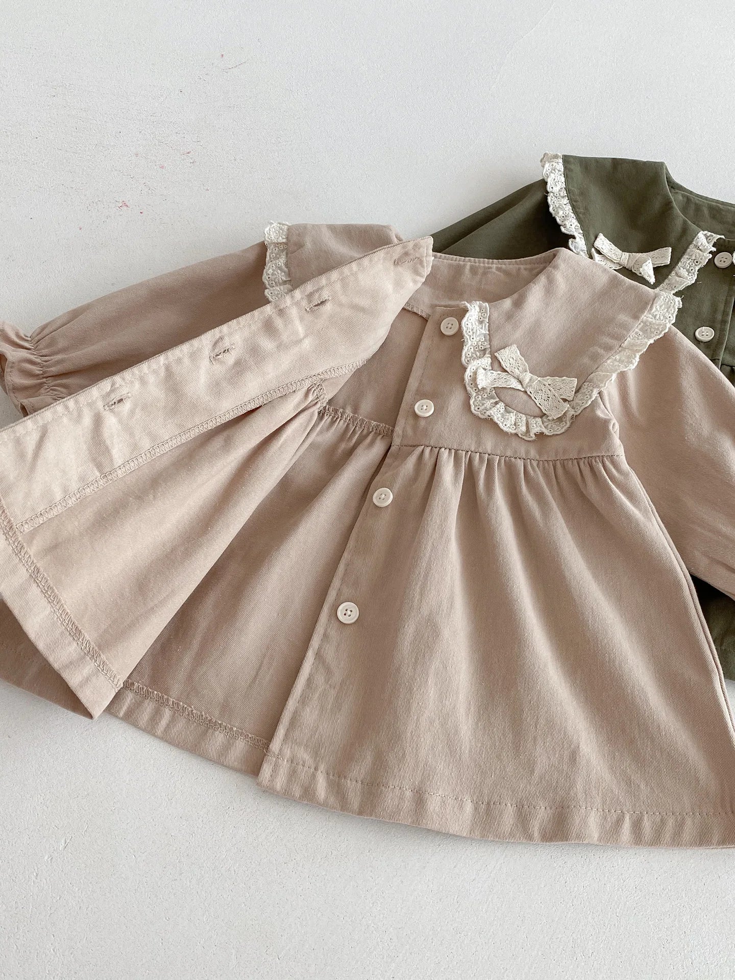 Bow Lace Collar Dress