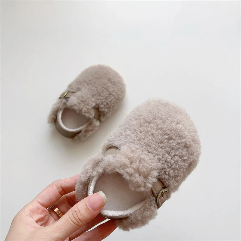 Fluffy Baby Soft Sole Shoes