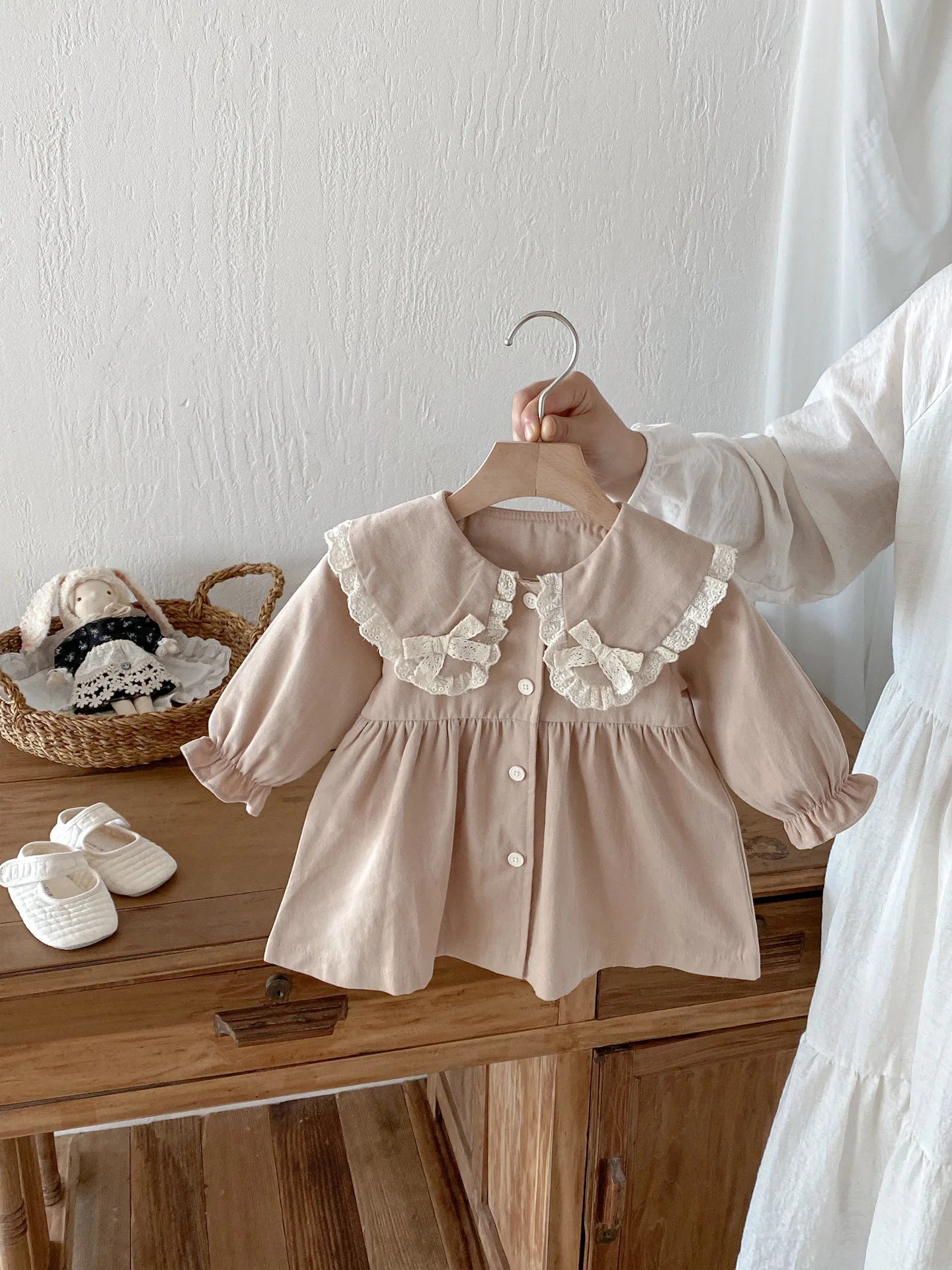 Bow Lace Collar Dress