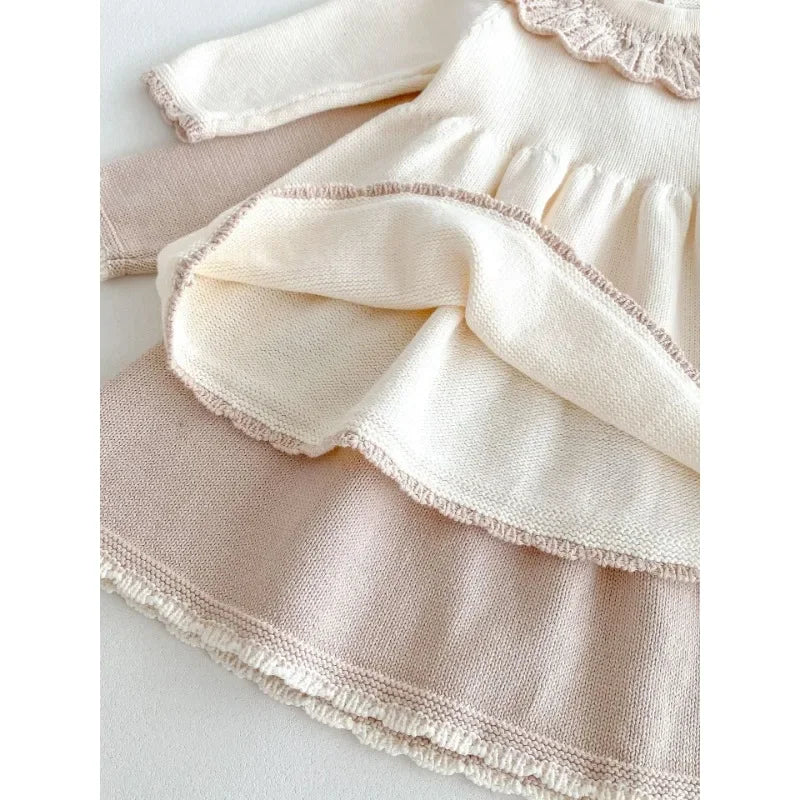 Knitted Pretty Collar Dress
