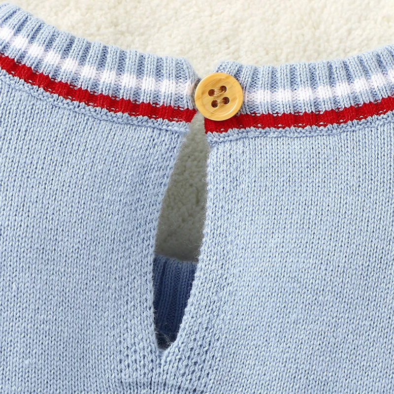 Knitted Sailboat Top and Shorts Set