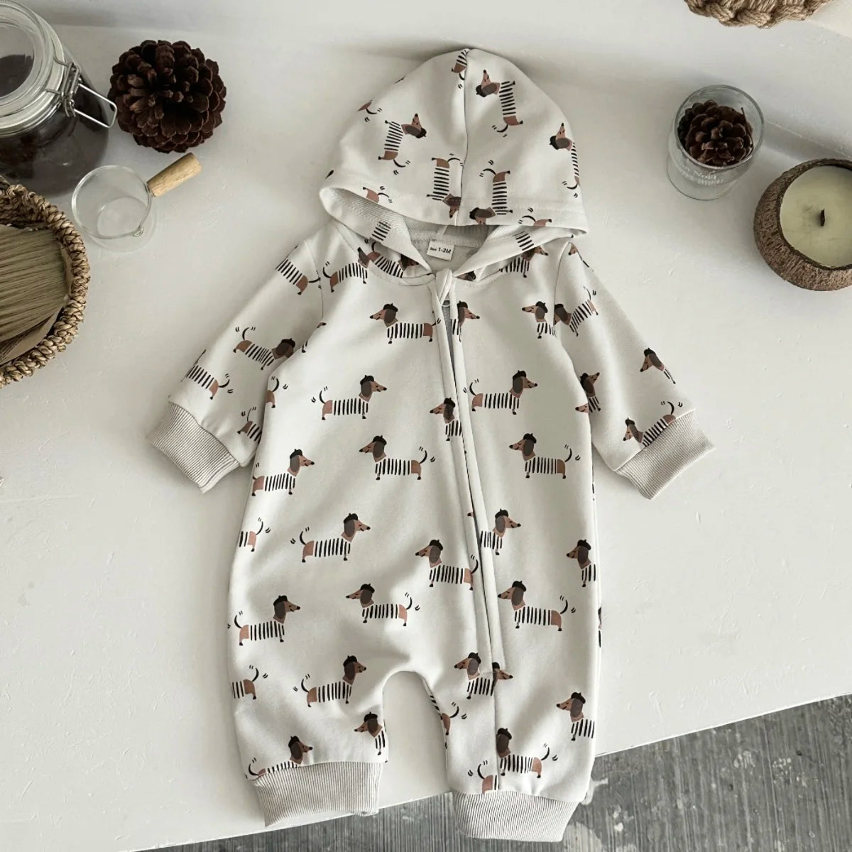 Sausage Dog Hooded Jumpsuit