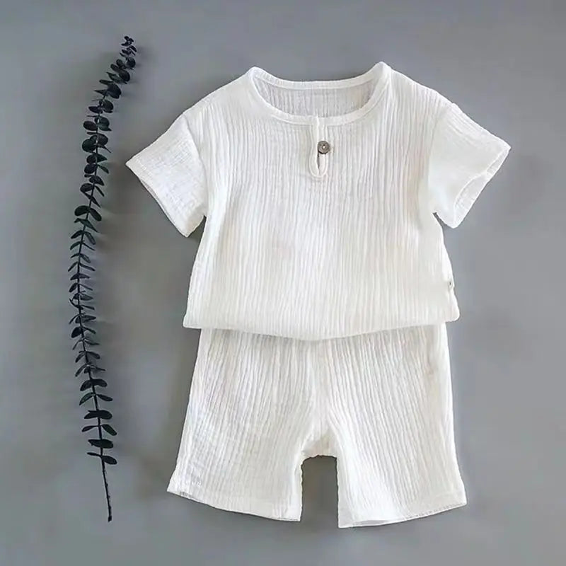 Muslin T-shirt and Shorts Set