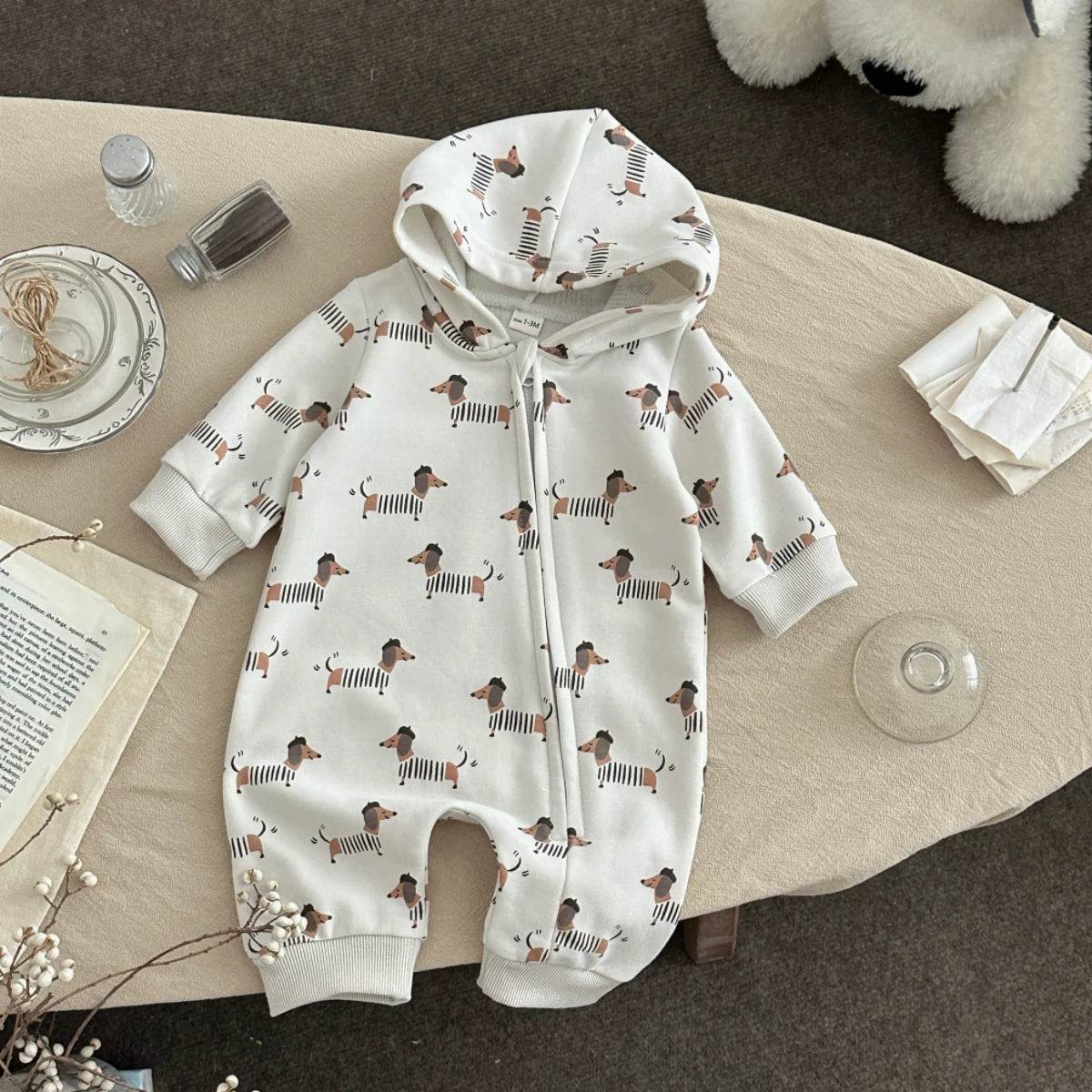 Sausage Dog Hooded Jumpsuit