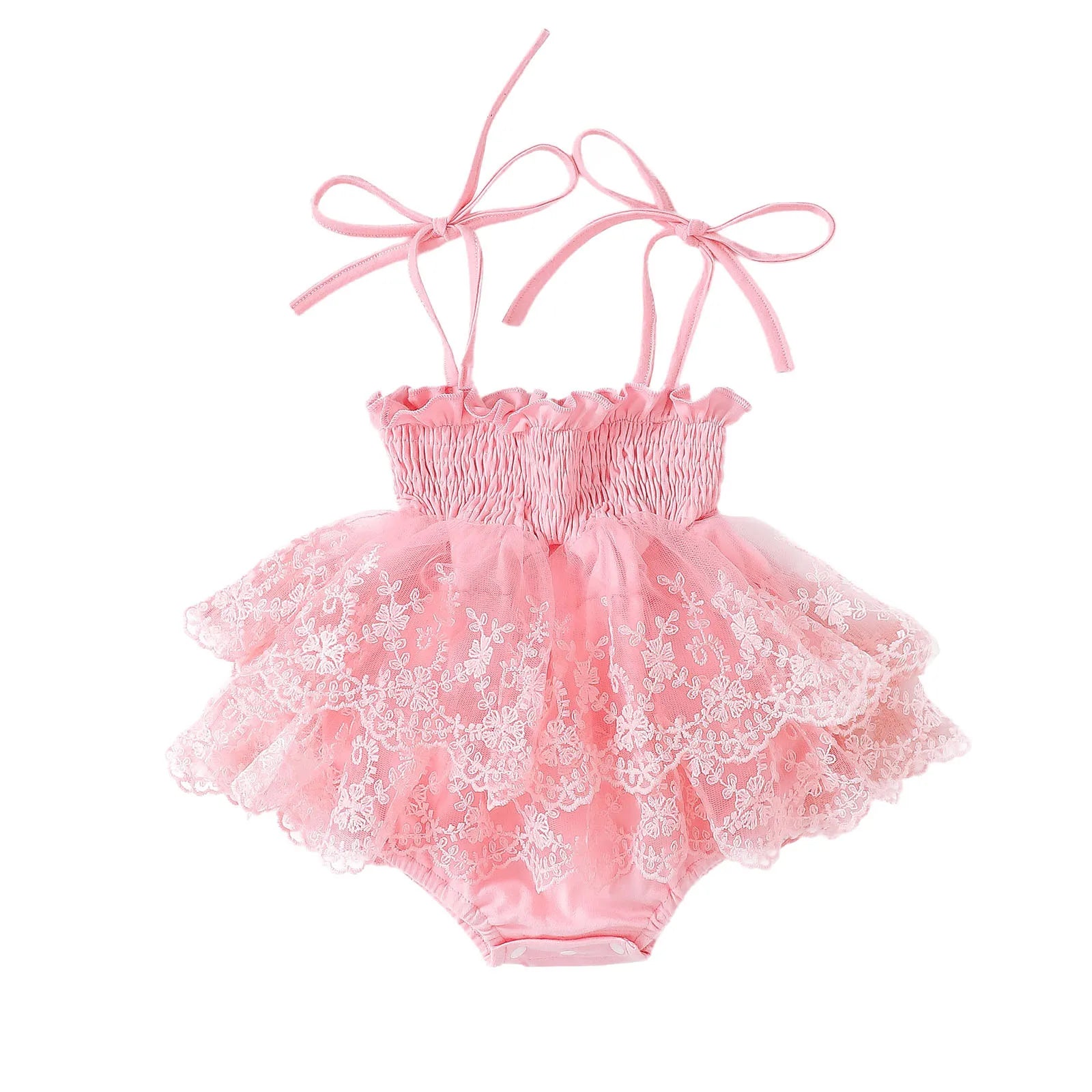 Summer Lace Tutu Romper Dress