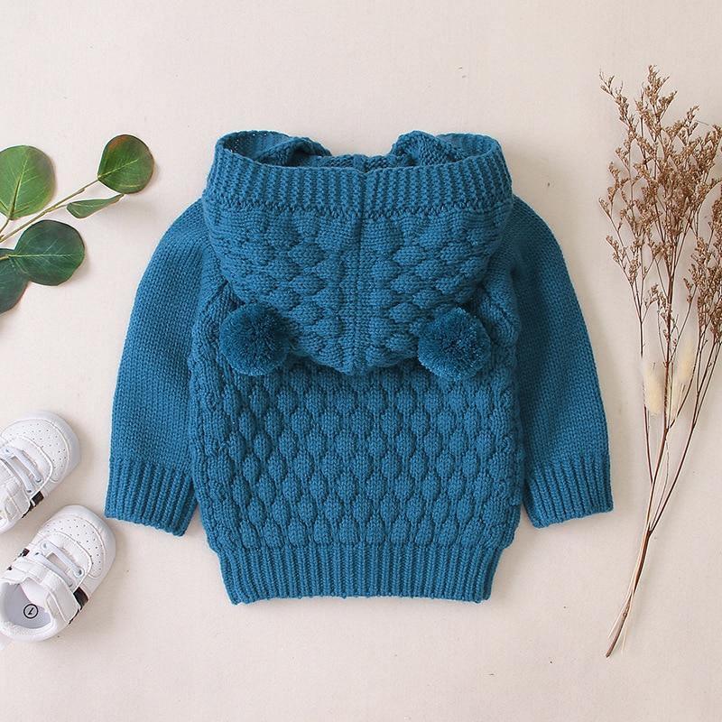 Baby Knitted & Hooded Cardigan - Belle Baby