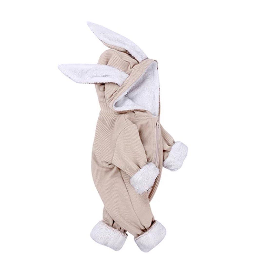 Fleece Bunny Ear Romper - Belle Baby