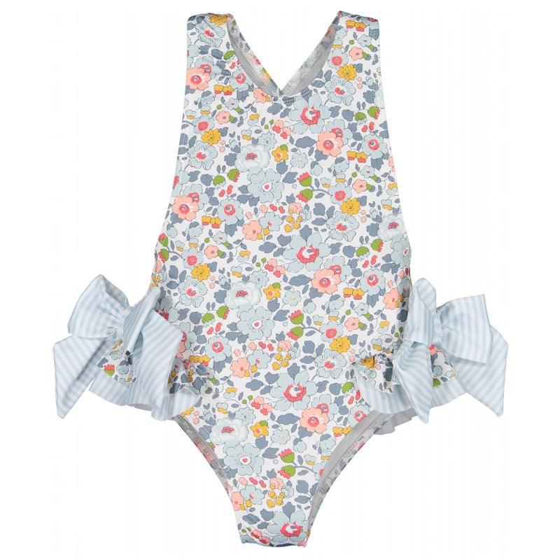 Floral Bow Swimsuit - Belle Baby