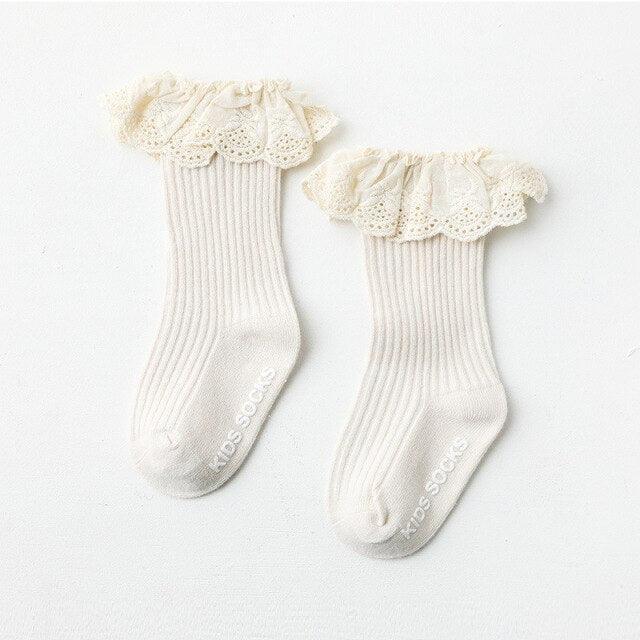 Frilled Lace Socks (two pairs) - Belle Baby