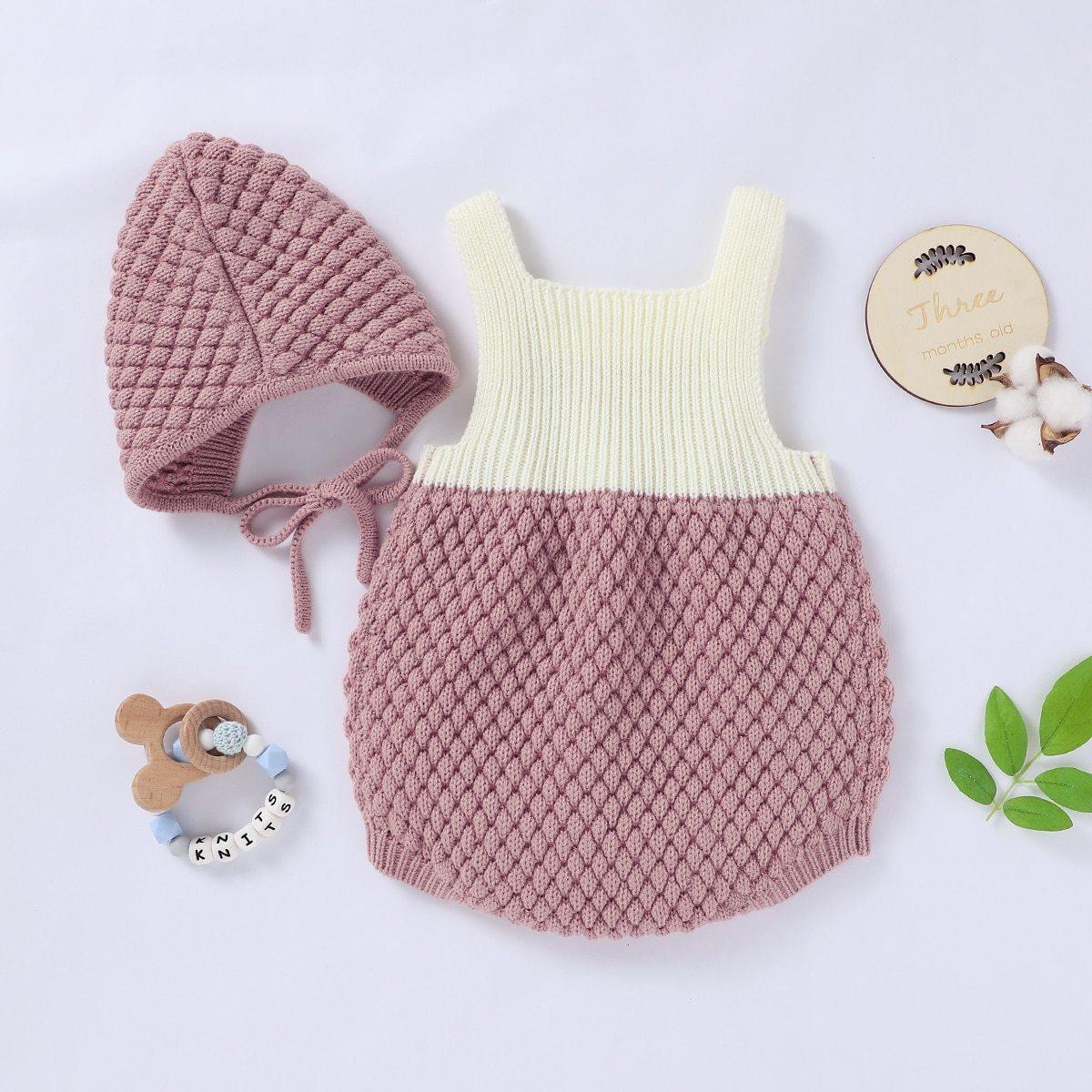 Funky Romper & Bonnet Set - Belle Baby