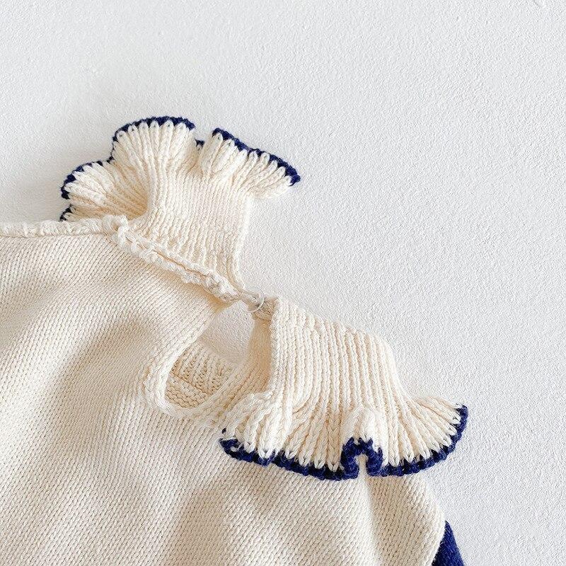 Knitted Funky Long Sleeve Romper - Belle Baby