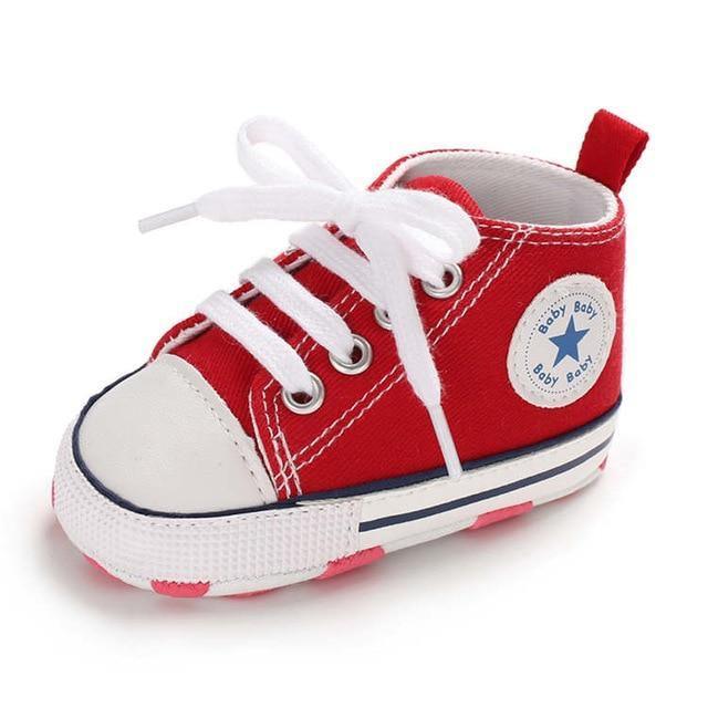 Lace Up Star Baby Shoes - Belle Baby