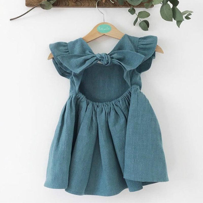 Open Bow Back Summer Dress - Shop Online at Belle Baby | Belle Baby