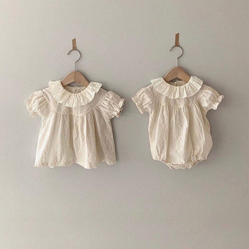 Organic Ivory Lace Tops - Belle Baby