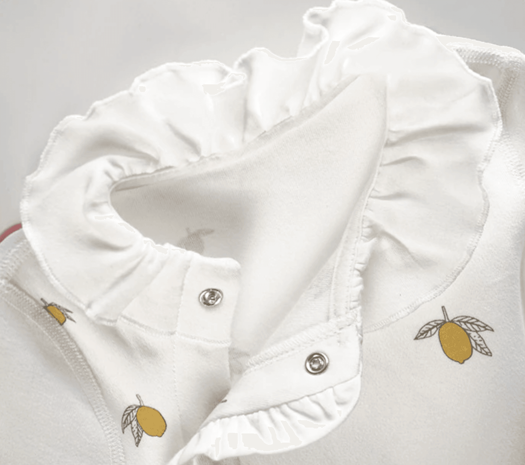 Organic Lemon Ruffle Suit - Belle Baby