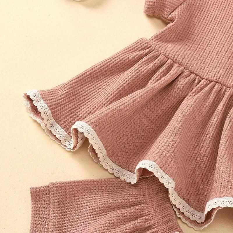 Pink Ruffled Top & Shorts Set - Belle Baby