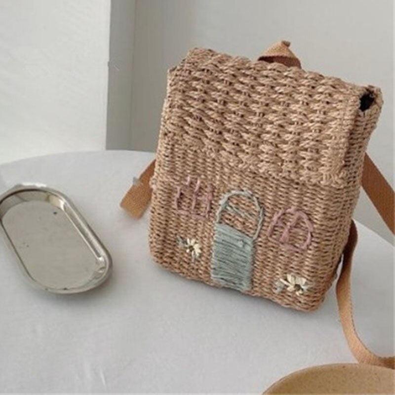 Straw Woven Backpack - Belle Baby
