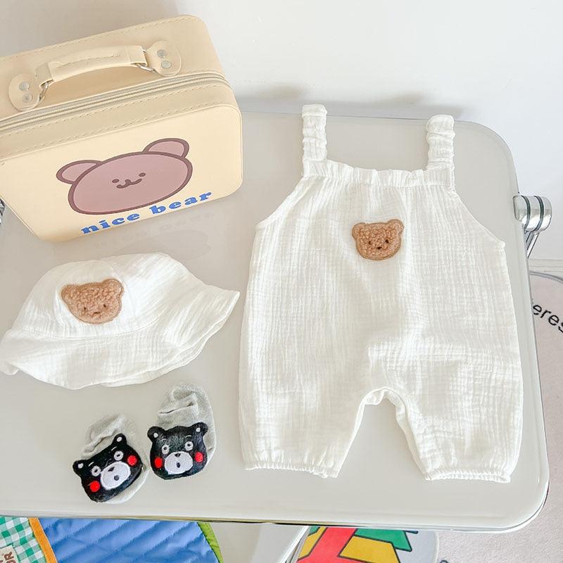 Teddy Overall & Hat Set - Belle Baby